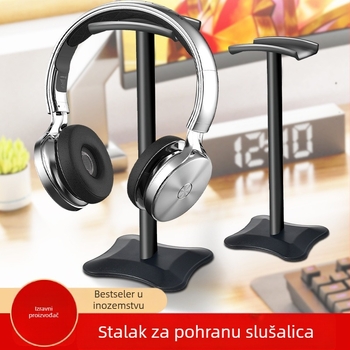Stolni nosač za slušalice, aluminijska legura + silikon, odvojiv, model T-1210, za slušalice
