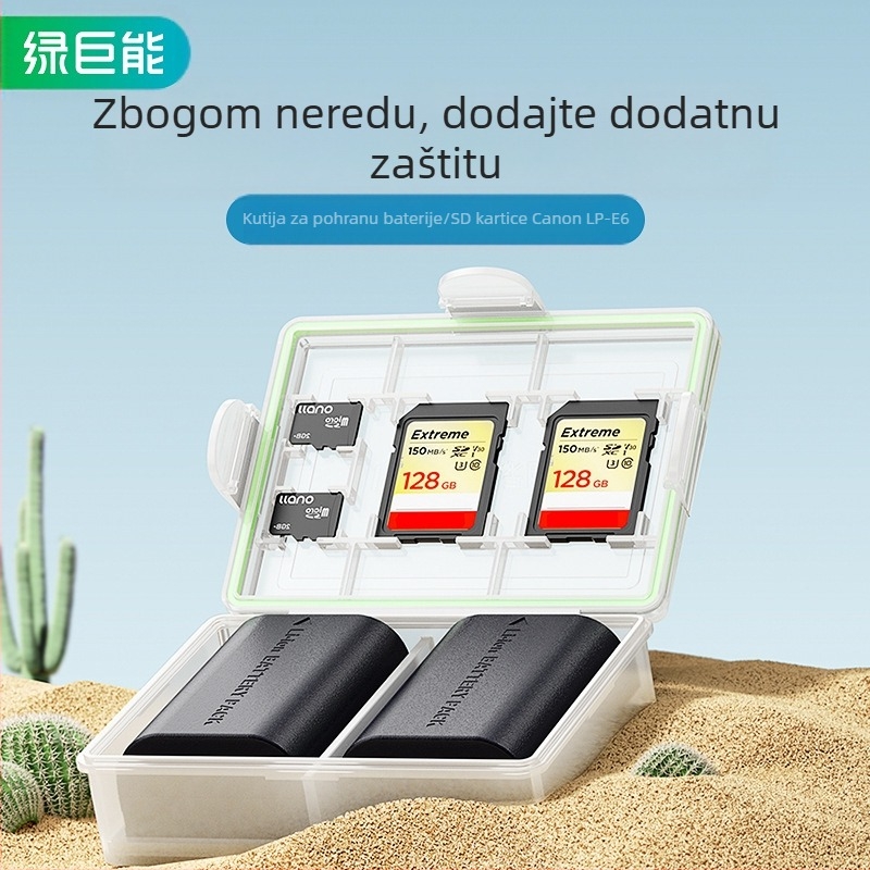 Green Giant Energy LP-E6 kutija za bateriju za fotoaparate R5/R6 te 60D/70D/80D/90D/5D4