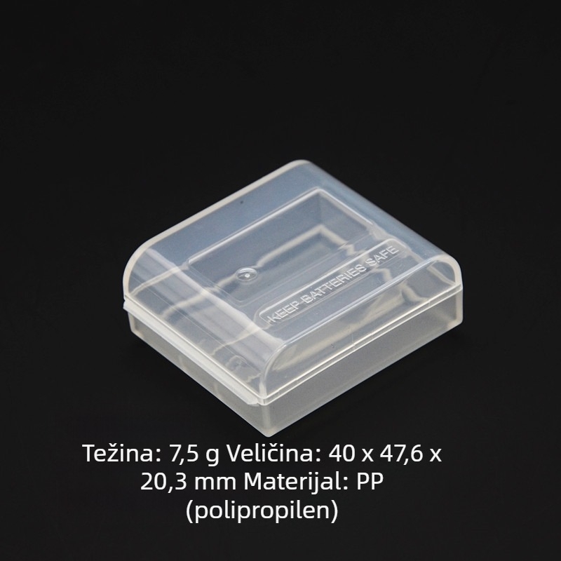 Kutija za pohranu baterija za 2 ćelije, kompatibilna s 16340, RCR123, CR2, 14250 — Yixuan