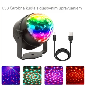 Automobilsko USB magična kuglasta svjetiljka – glasovno upravljanje, LED perle, USB napajanje 5V, IP20, unutarnje osvjetljenje vozila