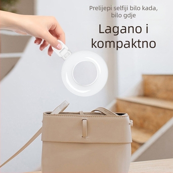 Xj57 LED ring light za mobitele i prijenosna računala – prijenosno fotografijsko osvjetljenje, ručno držanje, 5V1A, ispod 10W, model Xj57