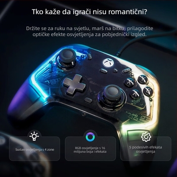 GameSir K1 kabelski kontroler za igru za Xbox, USB, vibracija i senzor pokreta, kompatibilan s Xbox 360 i PC