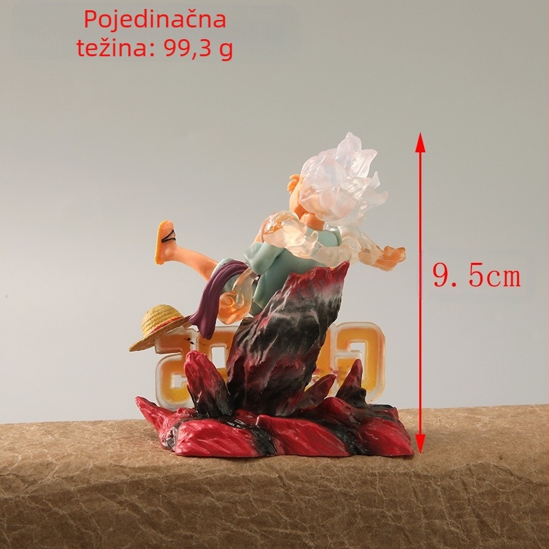 Menglong PVC Luffy figura iz One Piece, nerazdvojiva 2D crtani kip za izložbu, uzrast 7–14 godina