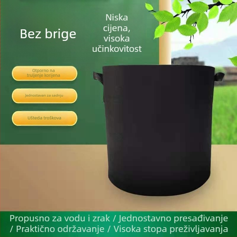 Vrećica za sadnju od netkanog filca, debela i izdržljiva