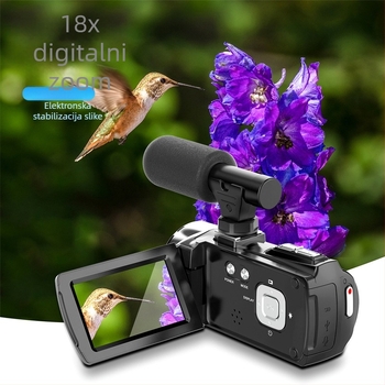 HDV8162 Plus prijenosna 4K kamera s elektroničkom stabilizacijom, CMOS senzor, 18x optički zoom, 8MP