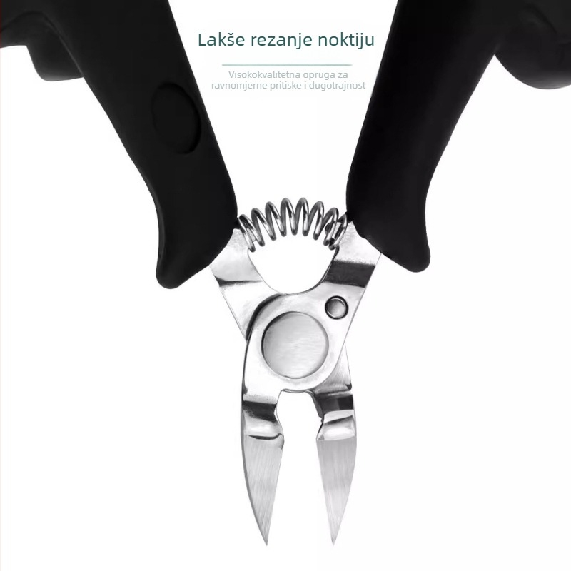 4-dijelni set kliješta za nokte od nehrđajućeg čelika, prijenosni kućni set za njegu noktiju