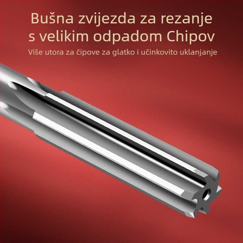 Tiangong reamer s ravnim osovinama, H7 tolerancija, uklanjanje burrsa, visoko brzina čelik, legirani čelik, pločato dno
