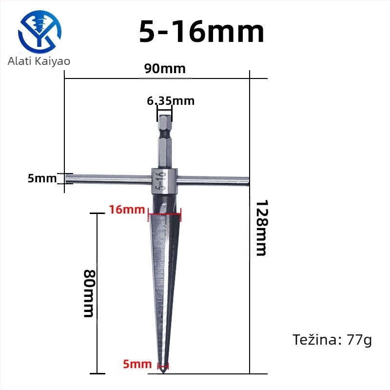 Kaiyao strojni reamer set – karbonsko čelika, serija Reamer