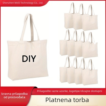 Torba tote od platna s prijenosom topline, platnena torba za učenike, nošenje preko ramena ili u ruci