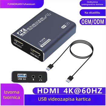 HDMI kartica za hvatanje 1080p USB MS2131 za PS4 igraću konzolu – snimanje i zvuk