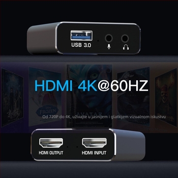 HDMI kartica za hvatanje 1080p USB MS2131 za PS4 igraću konzolu – snimanje i zvuk