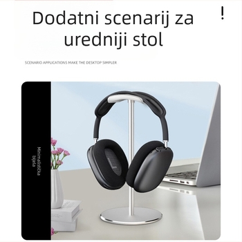 Stolni stalak za slušalice M9, aluminijska legura + silikon, 165 g, skladištenje