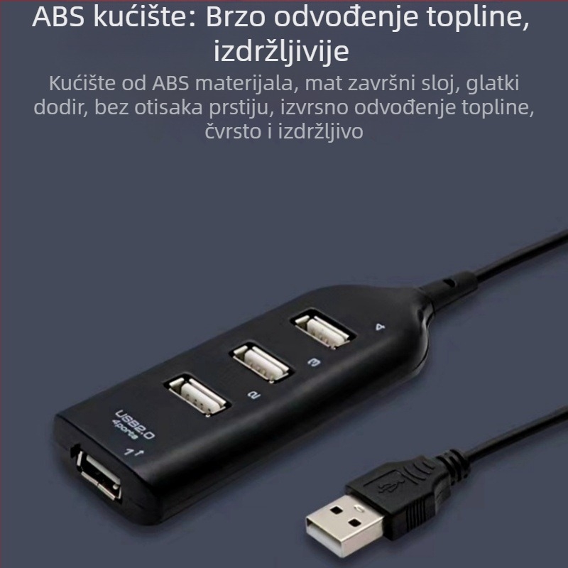 4-portni USB 2.0 hub, USB proširenje, razdjelnik s jednim na četiri