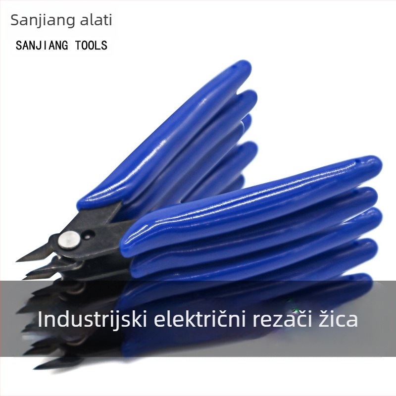 SANJIANG mini industrijske razine dijagonalne kliješta za elektroniku, alatna čelik, 60 g, promjer rezanja 1,0 mm