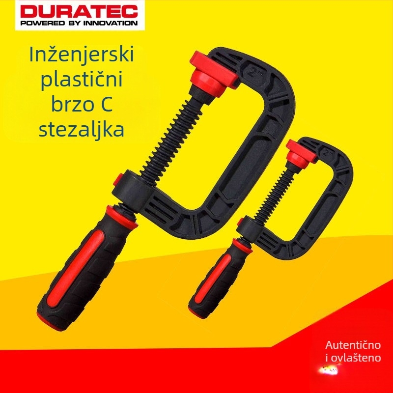 Duratec G/C-typ brzi steznik za DIY drvodjelstvo – Plastika, Težina 200 g, Raspon 0–75