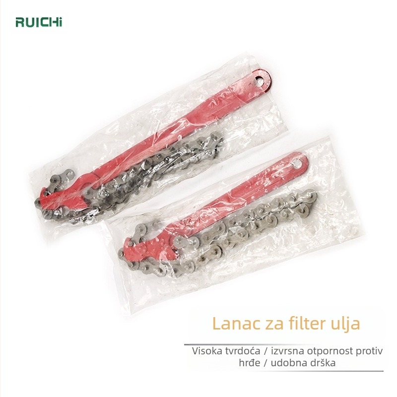 Podešavajući lančani ključ za filter ulja – dvostruka funkcija, od alatne čeli