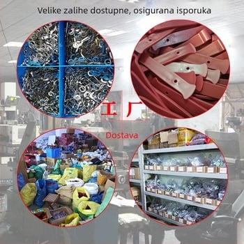 Nerđajući čelični alat za demontažu auto audio sustava i panela vrata – set od 6 komada – Horn nailer, duljina 240 mm, promjer 21 mm, otporan na eksploziju