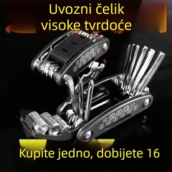 Joy set alata za popravak bicikla s alatima za popravak guma, 16 u 1 / 15 u 1