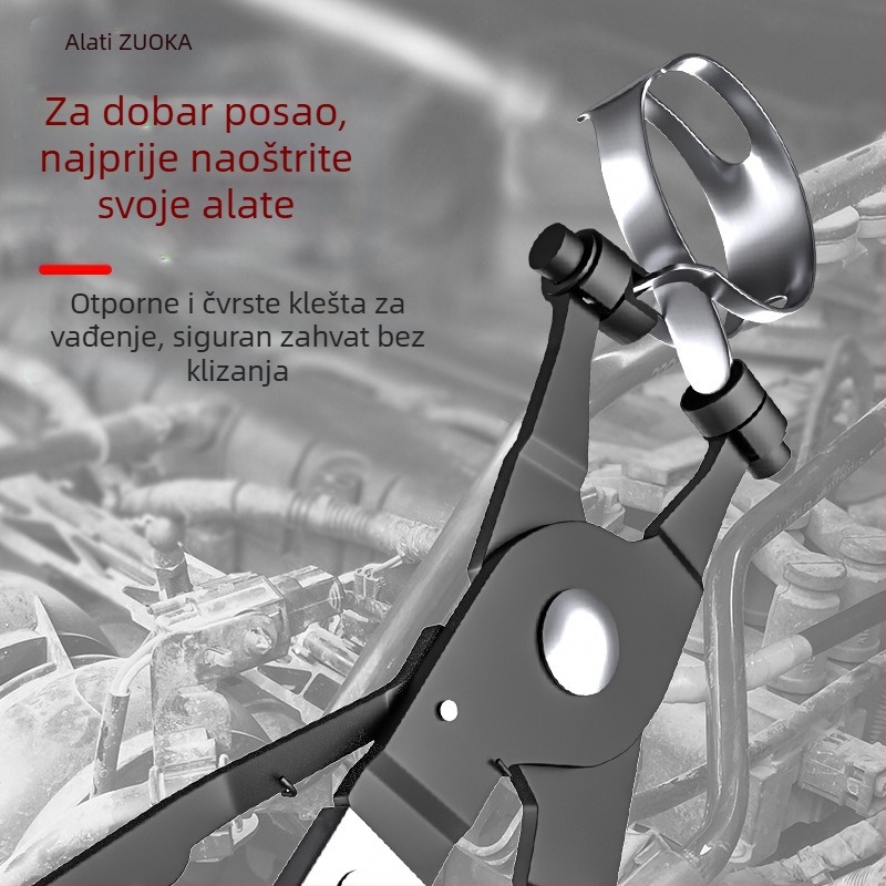 Set od 9 komada kliješta za vodovodne cijevi automobila, od krom-vanadijskog čelika