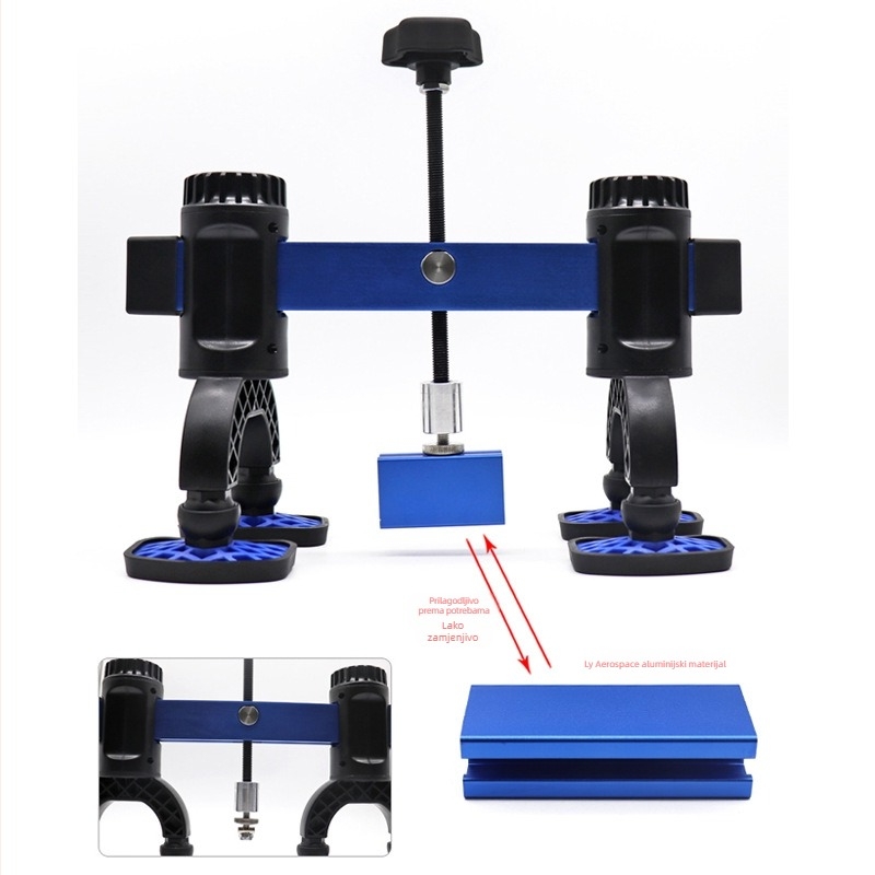 Quick Amoy Aluminijski Alat za Ispravljanje Udubljenja na Limu s Brzim Okvirom – Alat za Popravak Udubljenja