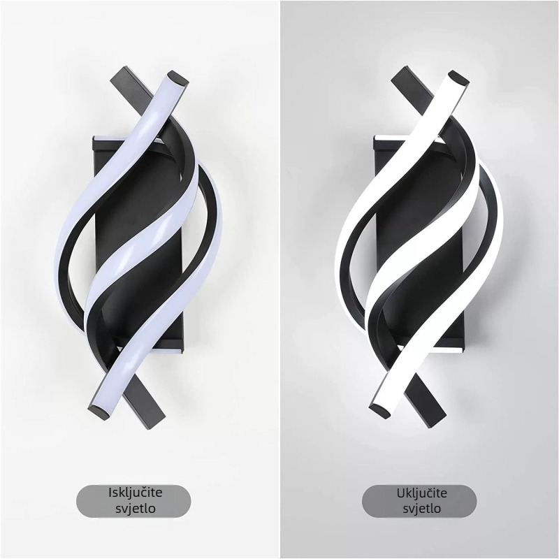 LED zidna svjetiljka, aluminijsko tijelo i sjenilo, moderni minimalistički stil, 110-220V, pametni Tmall Elf