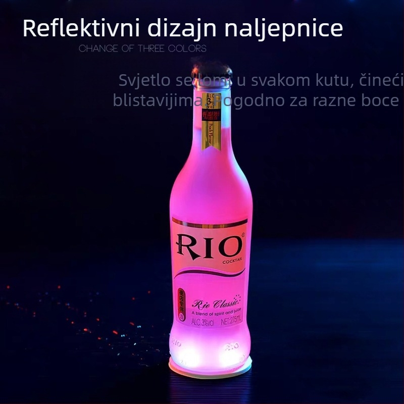 LED osvijetljeni podmetač za čašu - Materijal: EVA+LED; Uzorak: prilagodljiv; Stil: svijetli luksuz; Nije napajanje