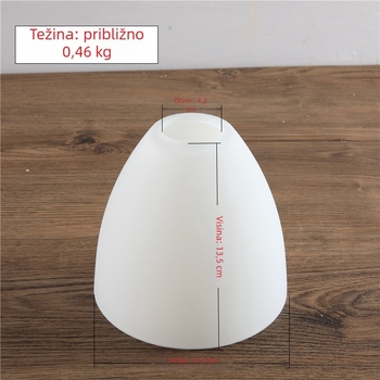 Stakleni abažur za lustere, E27 navoj, model 1 poklopac