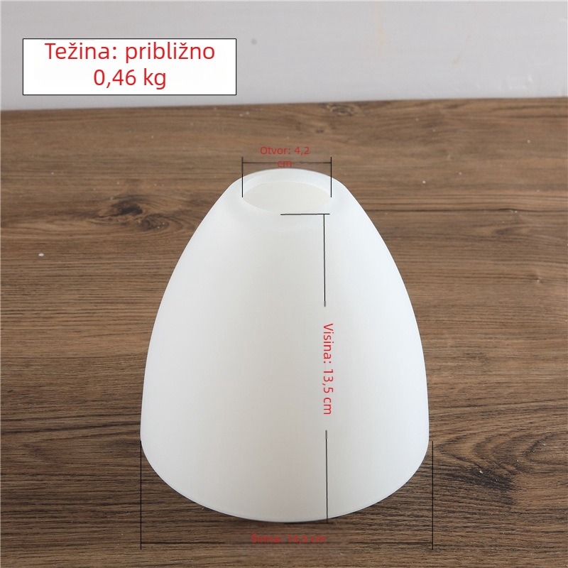 Stakleni abažur za lustere, E27 navoj, model 1 poklopac