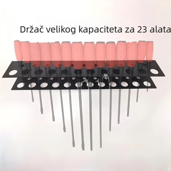 Mrežasti zidni organizator alata od metala sa držačem za odvijače