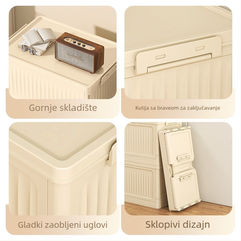 Sklopiva kutija za pohranu od PP plastike, 60L, za prtljažnik automobila, višestruka namjena