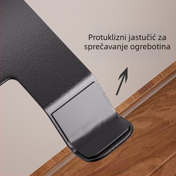 Zidni držač za bicikle – unutarnje parkiranje, model 2001-1; materijal: karbonsko željezo i bambus; težina 3 kg; pogodan za bicikle, planinske bicikle i snowboarde