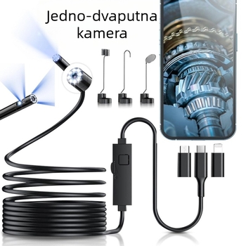 Jade YS105 industrijski boreskop za inspekciju cijevi i automobila, IP67 vodootporan, 1440P, spojen sa pametnim telefonom, LED rasvjeta