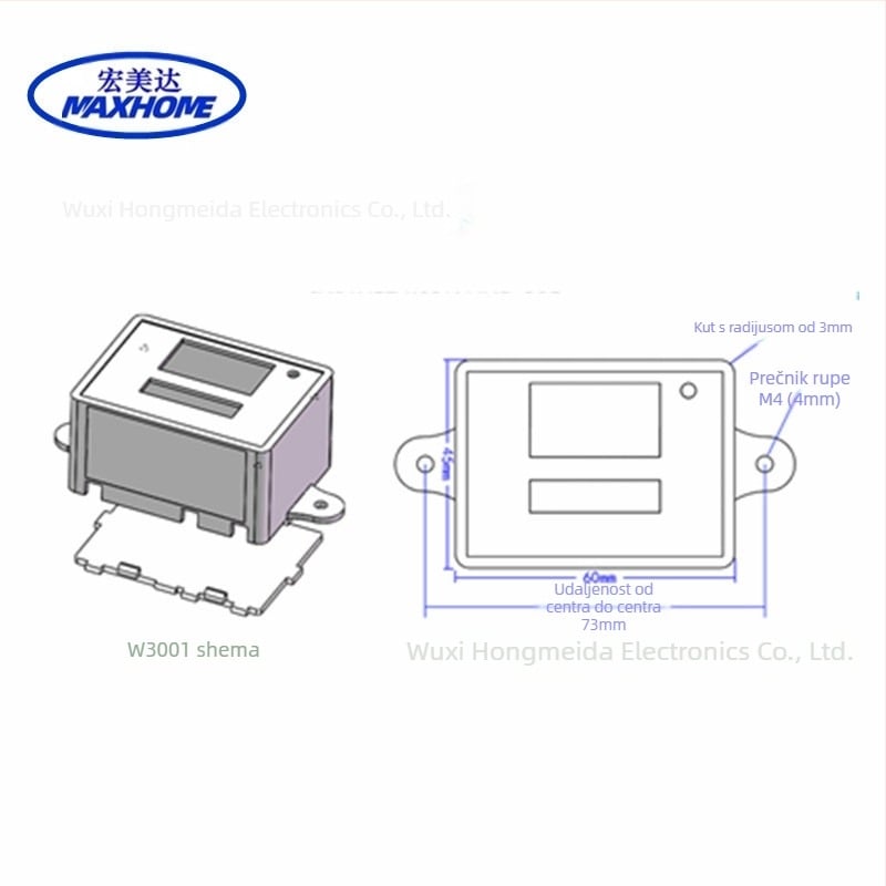 HMD-W3001 Elektronički mjerni uređaj za temperaturu i vlagu s mikroprocesorskom digitalnom regulacijom temperature — raspon 50–110°C, razlučivost 0.1°C, točnost 0.1°C, digitalni zaslon