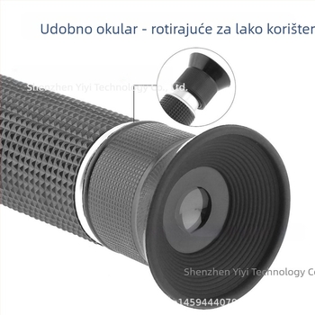 ATC 0-80% refraktometar – prijenosni ručni mjerni uređaj za koncentraciju, model THE01504B, točnost 0.2, rezolucija 1