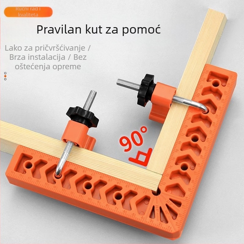 Dva-u-jedan pozicionirajući ravnalo s mjerenjem debljine, mramorno kvadratno ravnalo za stolariju