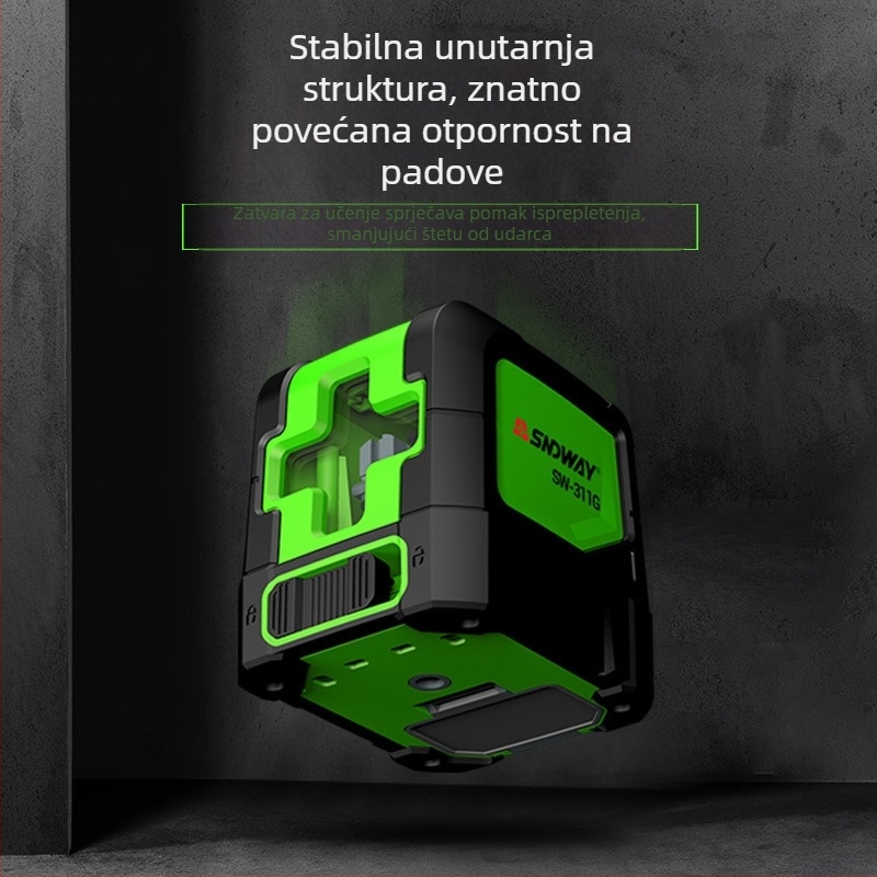 Infracrveni laserski nivel SW-311R, 2 linije, Shendawei