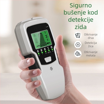 SH501 ručni detektor zidova s pet u jednoj funkciji; raspon mjerenja 12,7–60 mm; veličina sonde 60 mm; alarm Roar