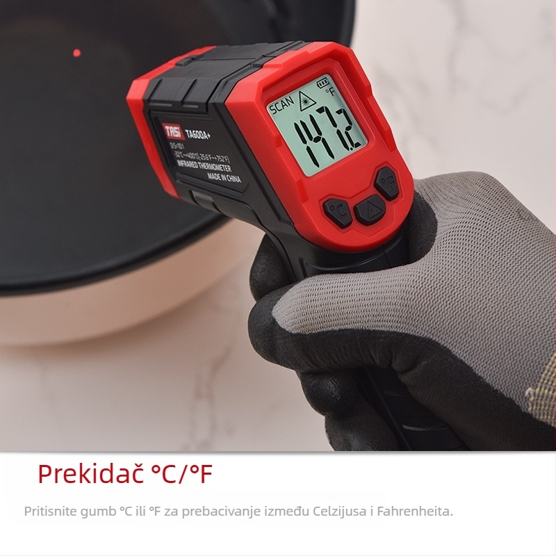 Teanz TA600A+ infracrveni termometar za industrijsko ulje i vodu u kuhinji – mjerenje temperature