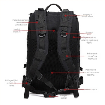 Taktički maskirni ruksak s mrežastom pretincom za planinarenje i vožnju bicikla, model Military bag, podrijetlo: Jinhua, Zhejiang; marka: Other