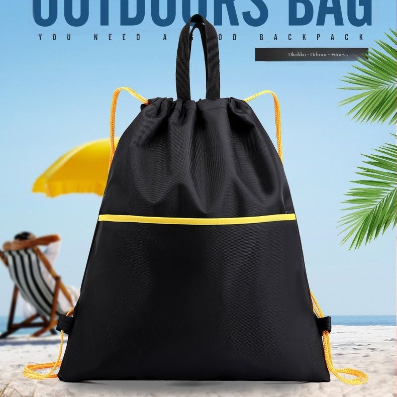 Vodootporan poliesterski šnurni ranac s džepom – skladištenje za vanjski fitness, brend Chichuan, prilagodljiv