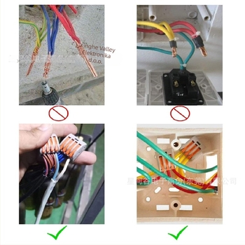 Crimp terminal blok set, 60 komada, serija Connector, PE kućište, brzi konektor