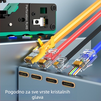 Višenamjenski alat za krimpanje žica za kristalnu glavu – profesionalna razina, visokougljično čelik, višestruke mogućnosti krimpanja, CODITE/VODIT