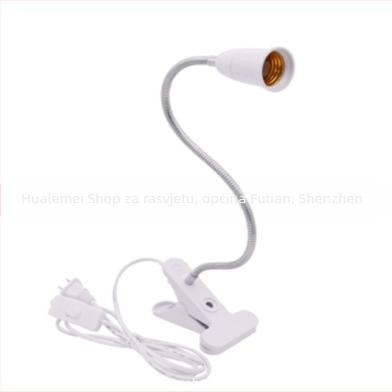 LED E27 držač lampe sa stezalom za crijevo – otporno na plamen, 220V, 220A, 80°C, model Hose clamp lamp holder