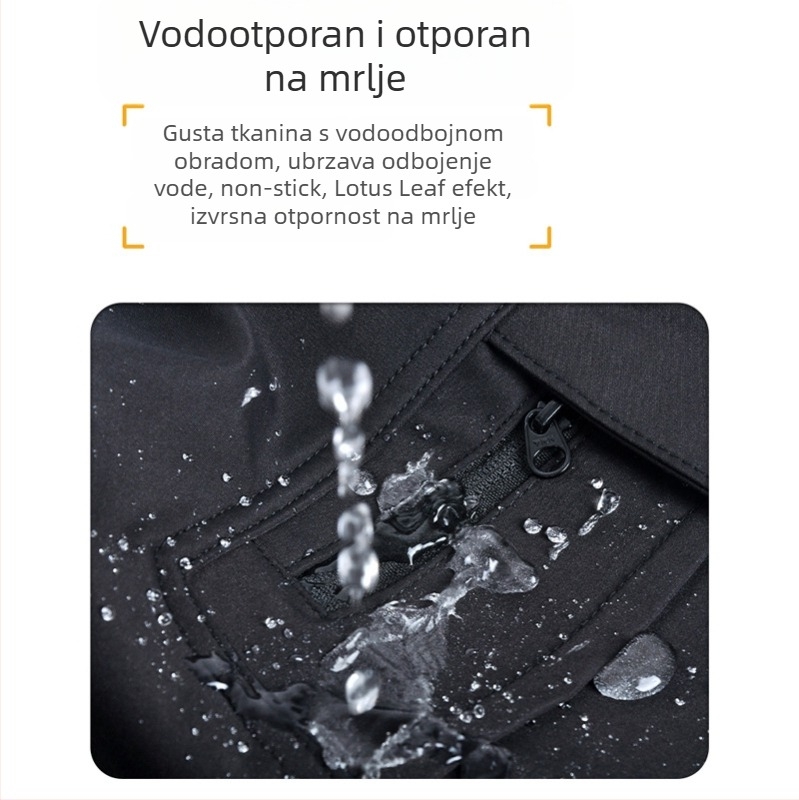 VOLERO motociklističke hlače za biciklizam s zaštitom: vodootporne, otporne na vjetar, prozračne, visoki pojas, silikon zaštita