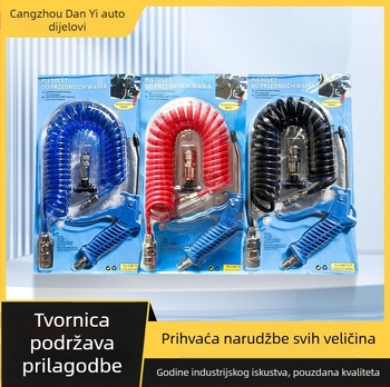 Pneumatski pištolj za puhavanje prašine – europsko-japanski stil, PU opruga, spiralna cijev i spiralno zračno crijevo; Marka: Dan Yi; Model: Auto parts; Namjena: vozila/mehanička oprema; Glavno tržište: Oceanija