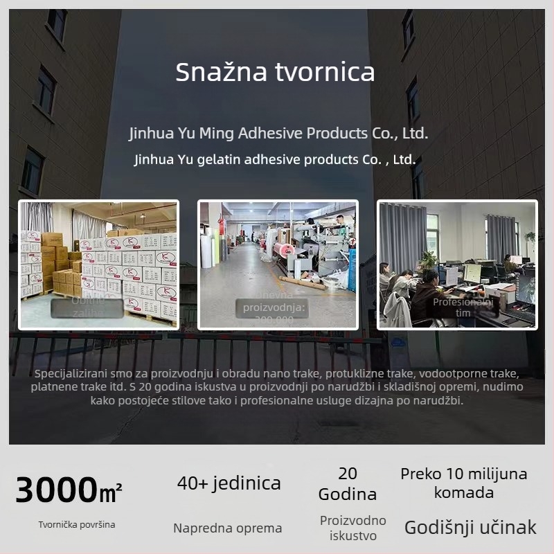 Butilna traka s ljepilom za krovište od obojenog čelika, kuhinjske cijevi, vodonepropusna brtvena membrana i materijal za popravke
