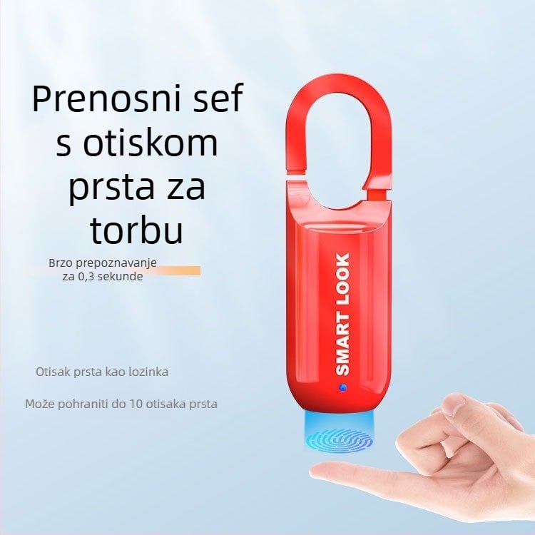 Kućni lokot – tip E, legiran čelik, za torbe, ruksake i ormariće, moderan minimalistički stil