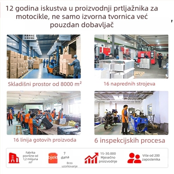 Aluminijska kutija prtljažnika za motocikl 45L, demontažna, univerzalna