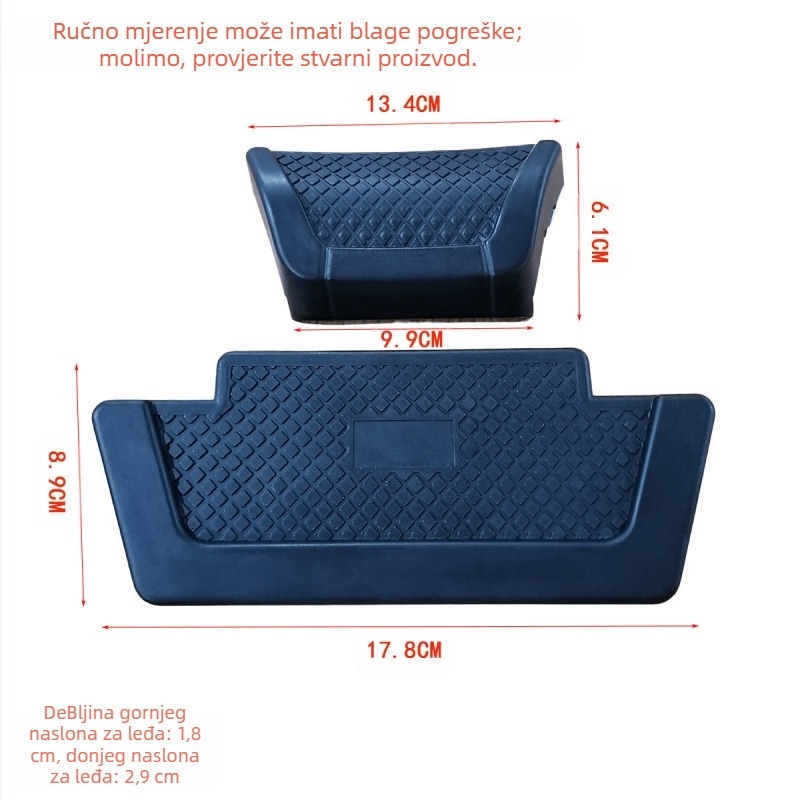 Zadnja naslona za motocikl od aluminijske legure, odvojiva jastučica, model MIW-2-3-2-6, pogodna za off-road i gradska putovanja