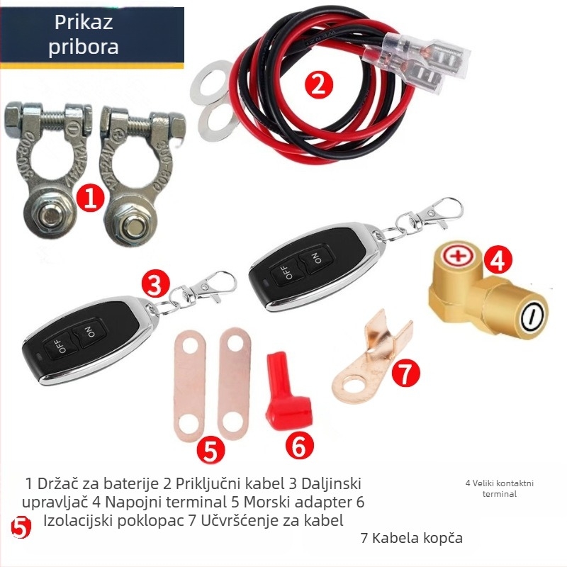 200A bežični daljinski prekidač za automobil – relej za isključivanje